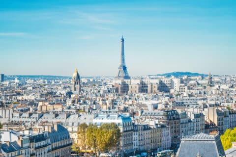 Paysage urbain parisien avec la tour Eilffel
