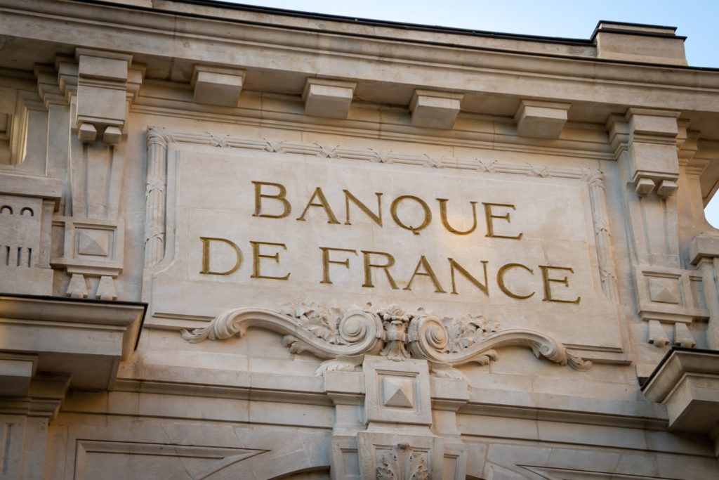 Devanture de la Banque de France