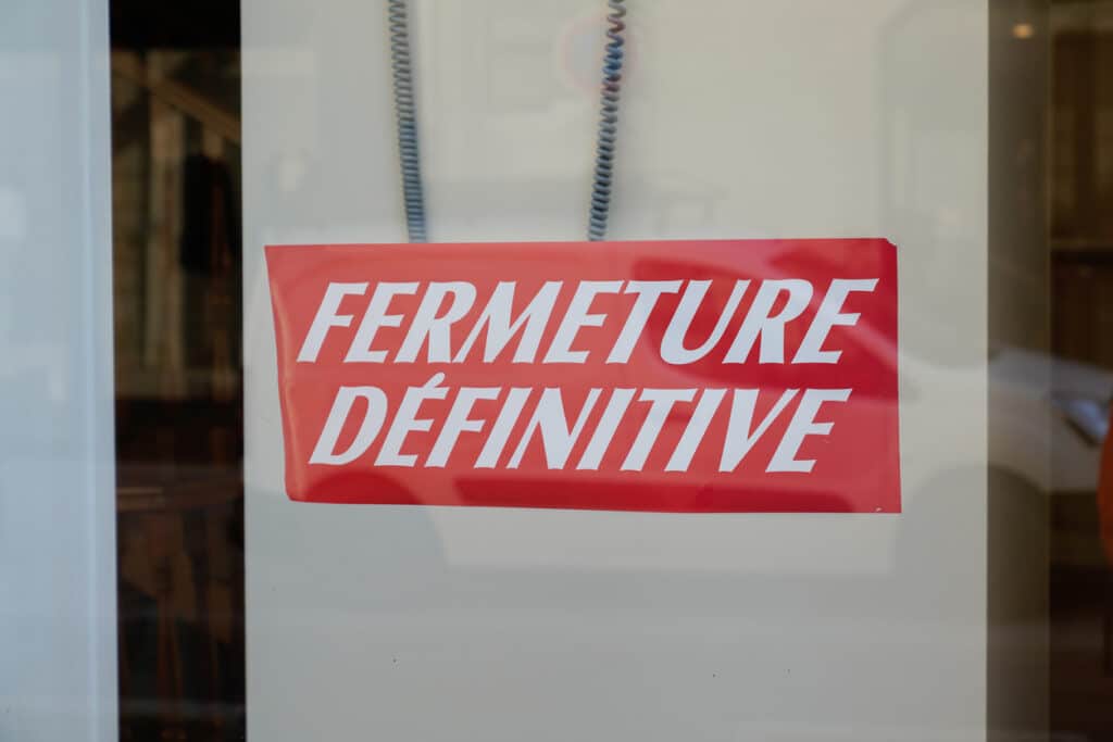 Agence fermeture définitive