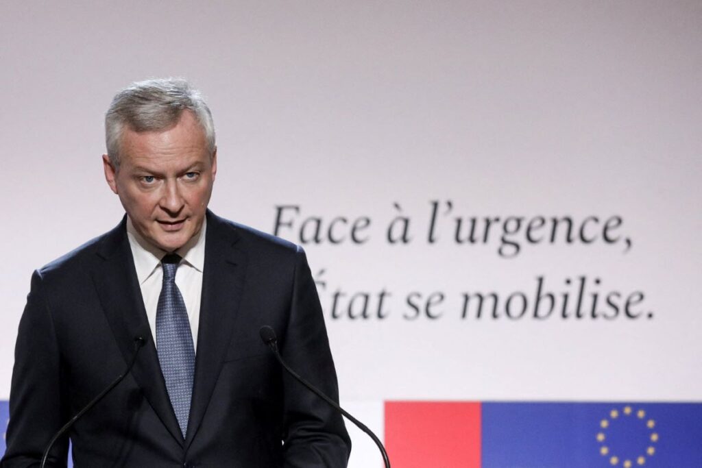 Bruno Le Maire, ministre de l'Économie, des Finances et de la Relance.