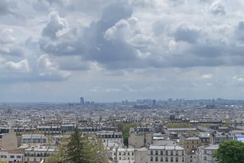 Vue de Paris depuis les hauteurs de la butte Montmartre