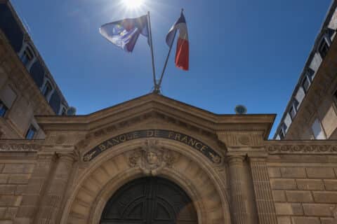 Portail d'entrée de la Banque de France à Paris