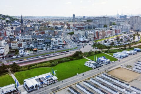 Villas mitoyennes à flanc de colline au nord du Havre