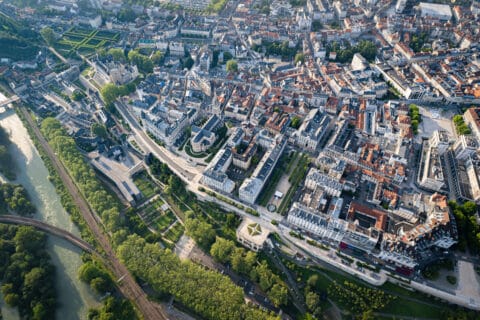 Ville de Pau vu d'en haut