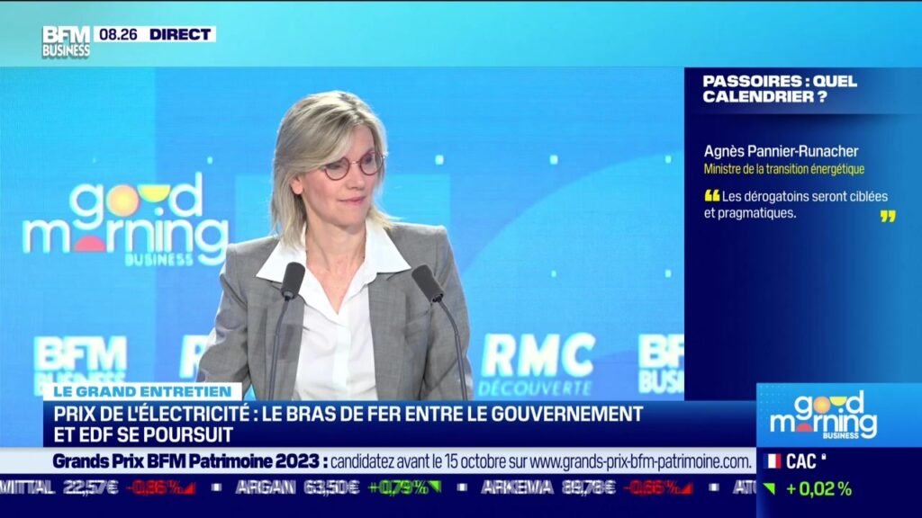 Agnès Pannier-Runacher, ministre de la Transition énergétique, était l'invitée de BFM Business