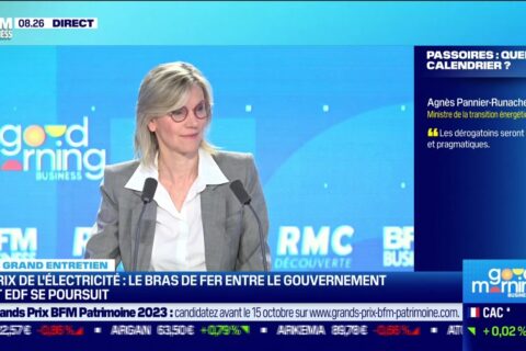 Agnès Pannier-Runacher, ministre de la Transition énergétique, était l'invitée de BFM Business
