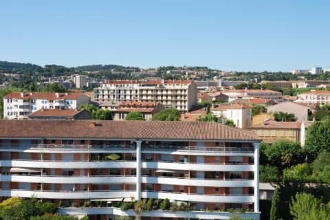 Photo d'un quartier de la ville d'Aix-en-Provence