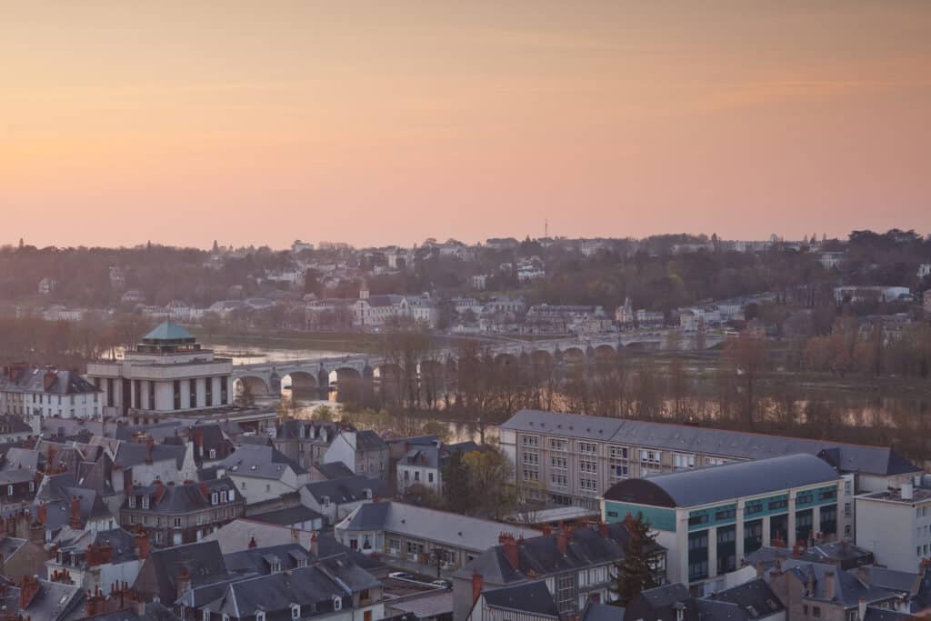 Vue aérienne de la bibliothèque municipale de la ville de Tours