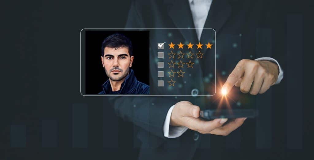 Smartphone de Medhi Asten montrant la satisfaction client
