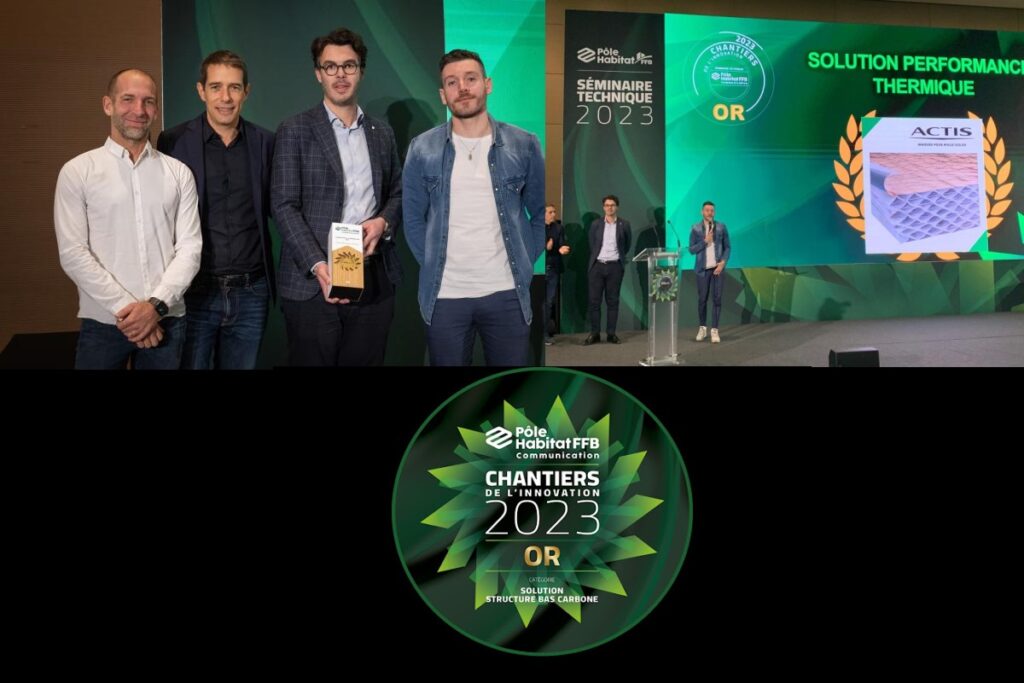Actis remporte l'or aux Chantiers de l'Innovation 2023