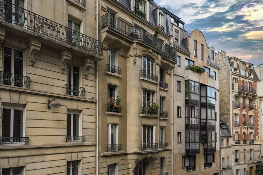 Immeubles de style haussmannien à Paris
