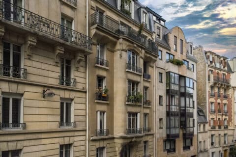 Immeubles de style haussmannien à Paris