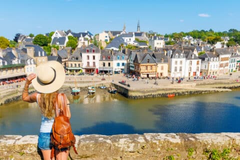 Port de Saint-Goustan de la ville d'Auray dans le Morbihan