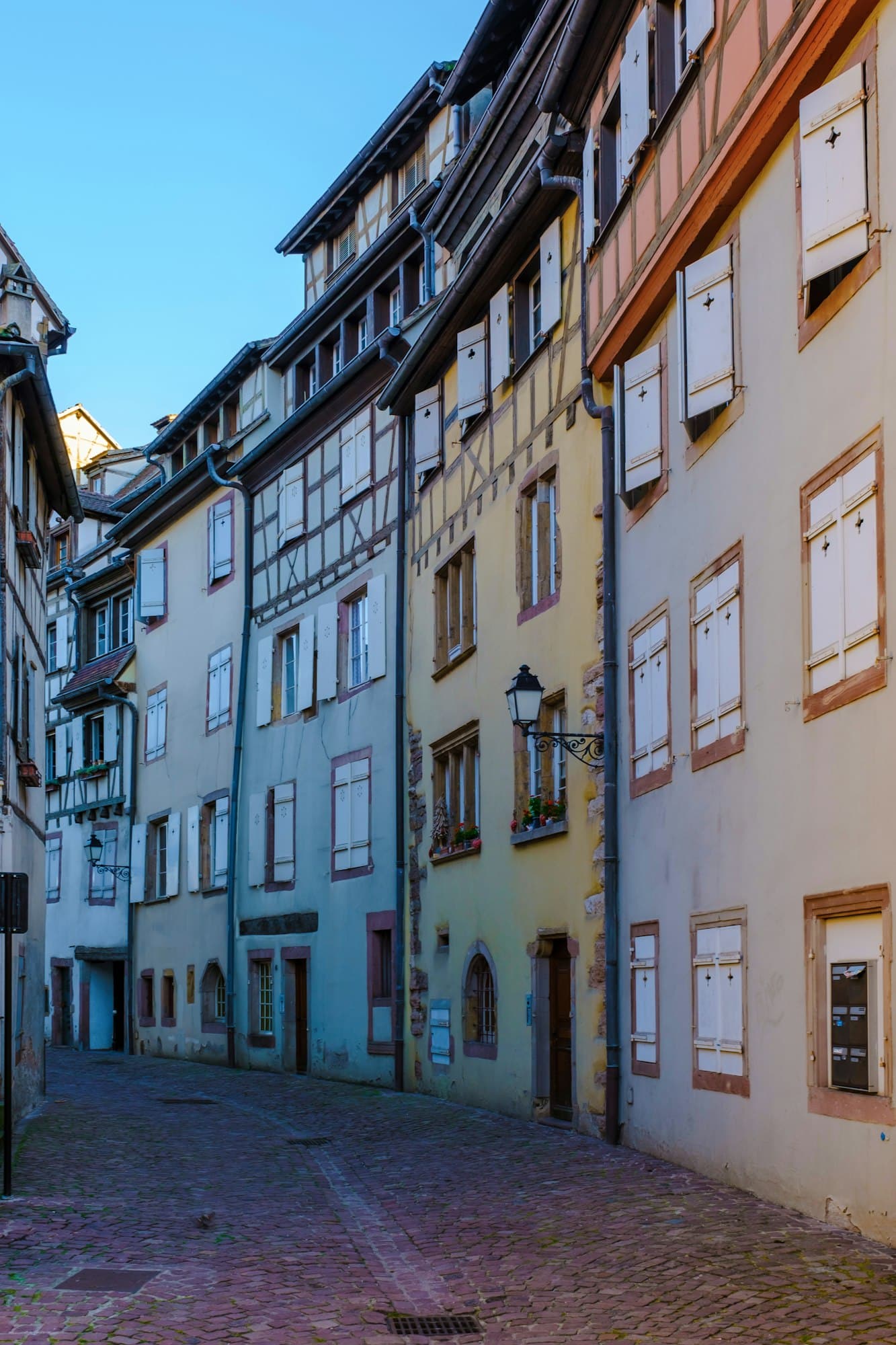 Beautiful view of colorful romantic city Colmar, France, Alsace