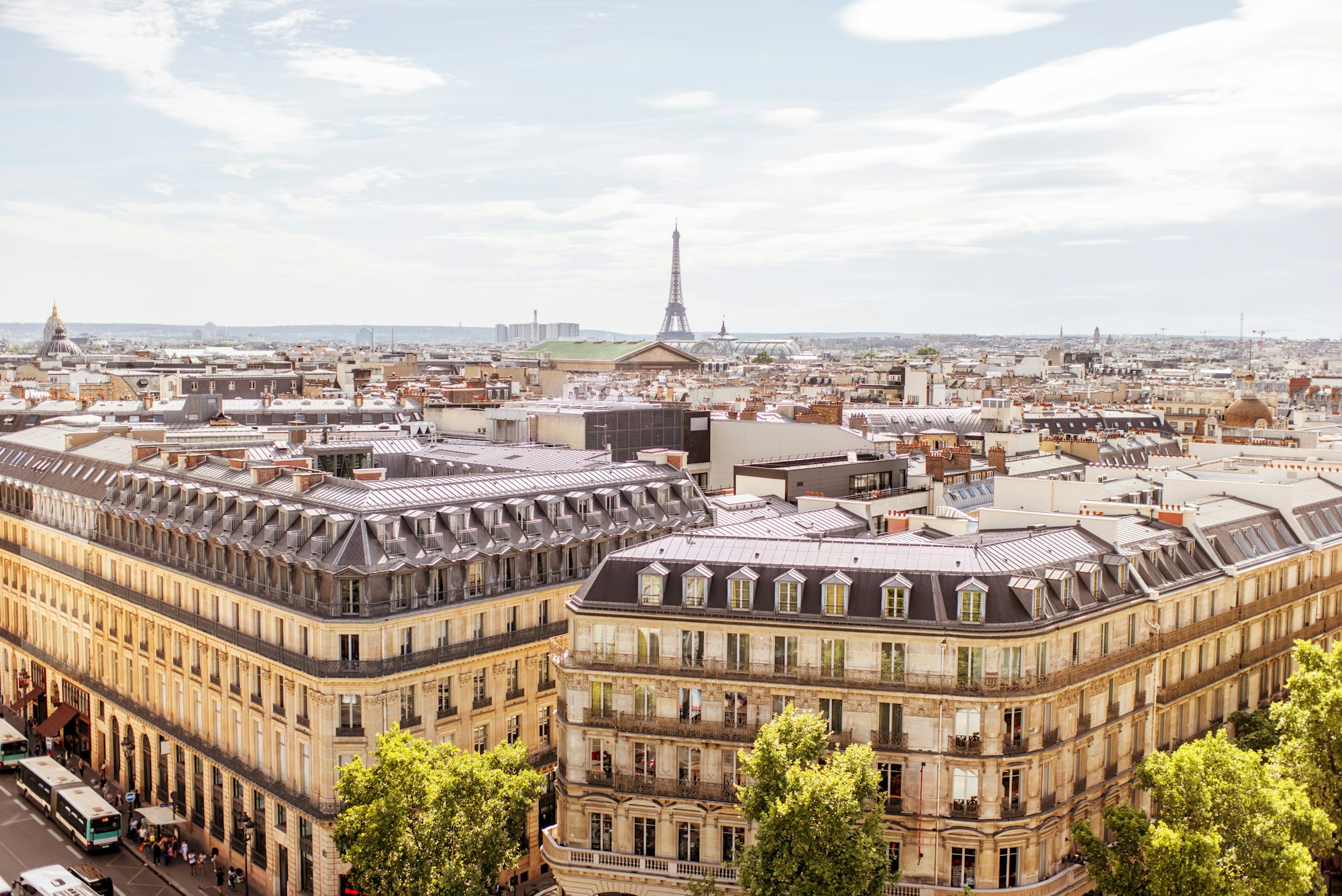 Vue du paysage urbain de Paris