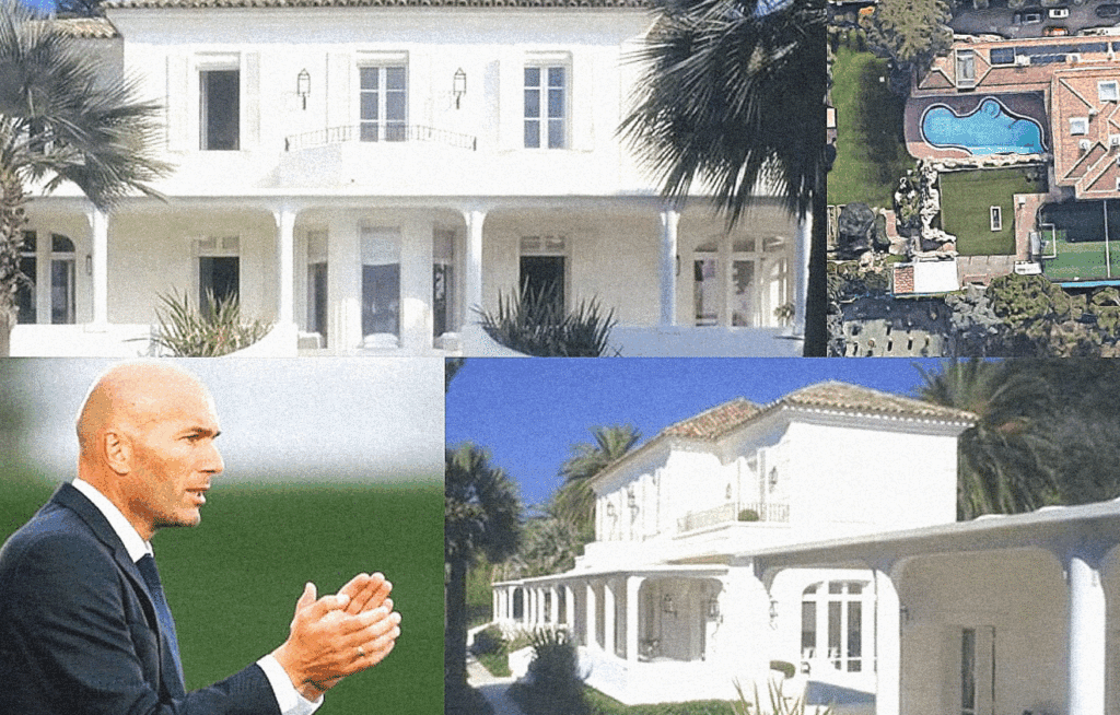 Zinedine Zidane : Sa luxueuse villa à Madrid de plus de 1000m2