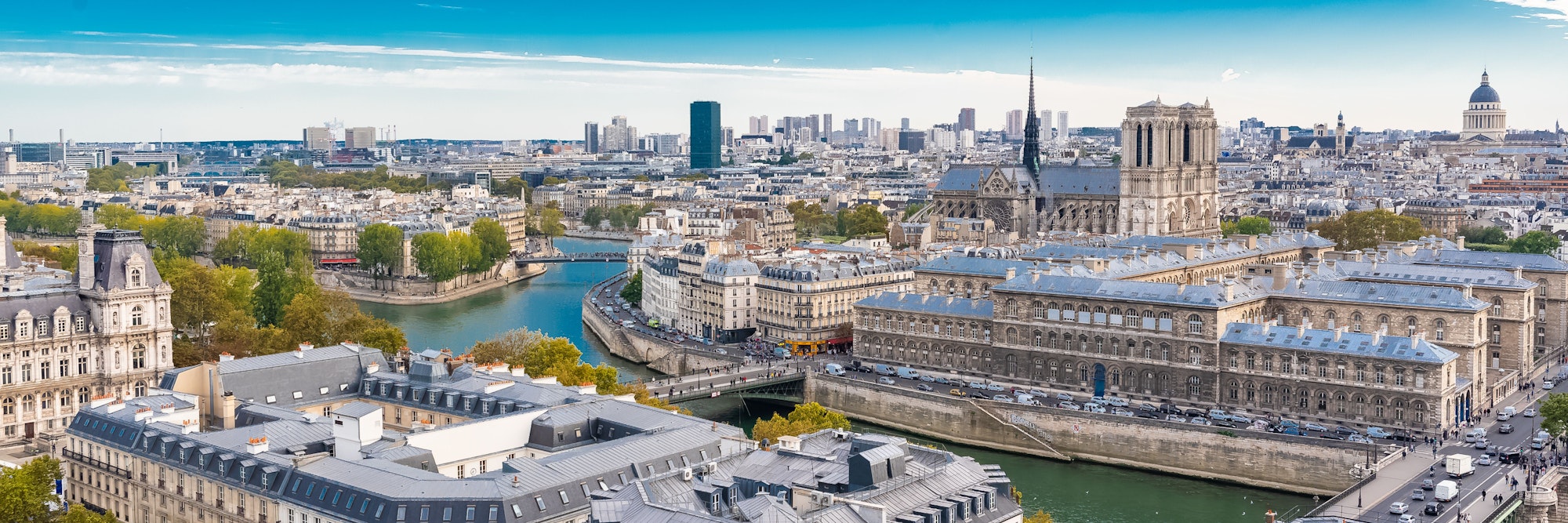 Paris, vue de l'hôtel de ville