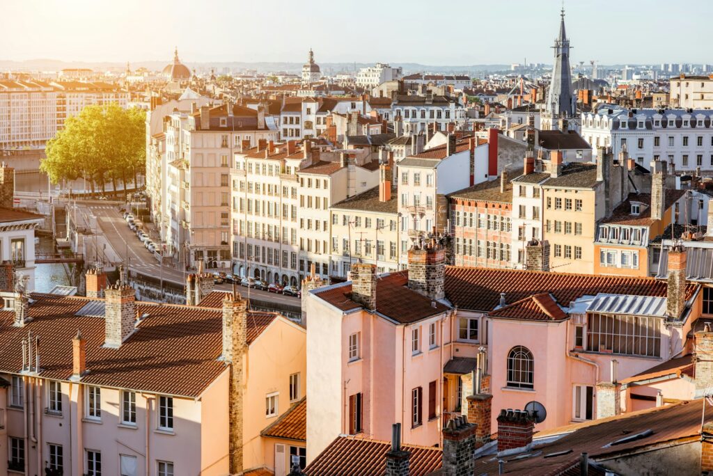 Lyon city in France