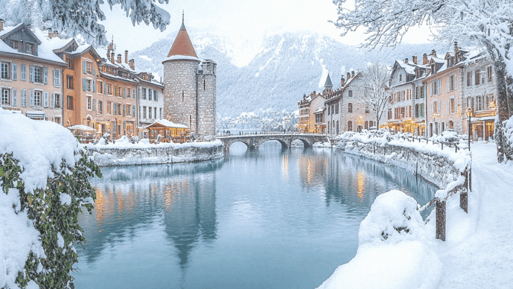 Découvrez le charme hivernal d'Annecy