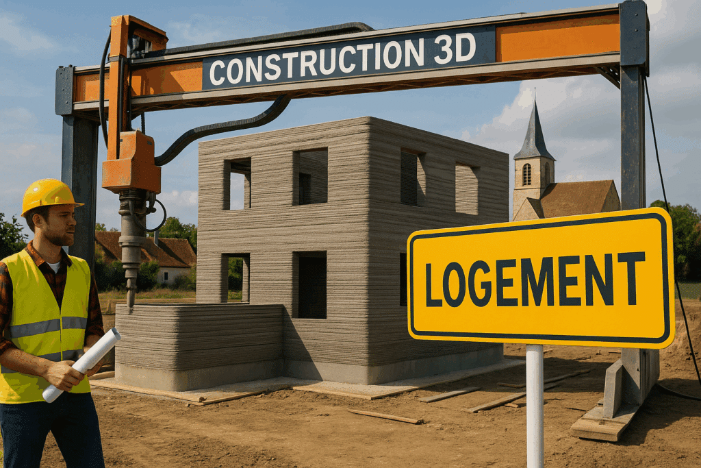 Construction 3D en béton : comment un village près de Reims montre la voie
