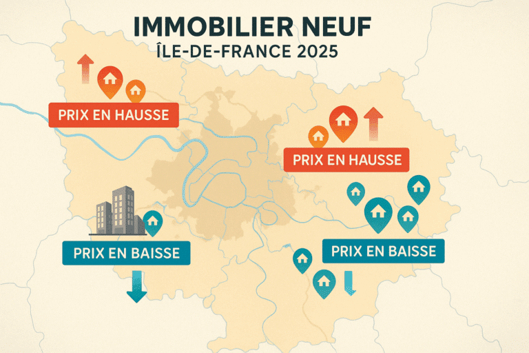 Immobilier neuf en Île-de-France : les villes où les prix explosent… et celles où ils s'effondrent
