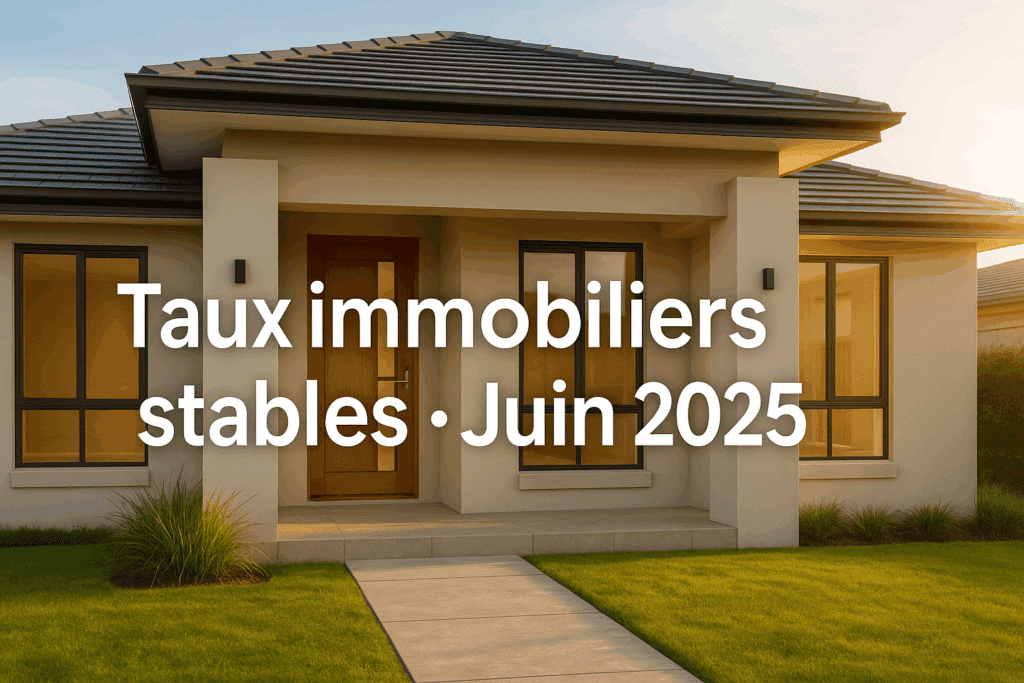 Taux immobiliers en juin 2025 : une stabilité qui pourrait vous offrir de belles opportunités
