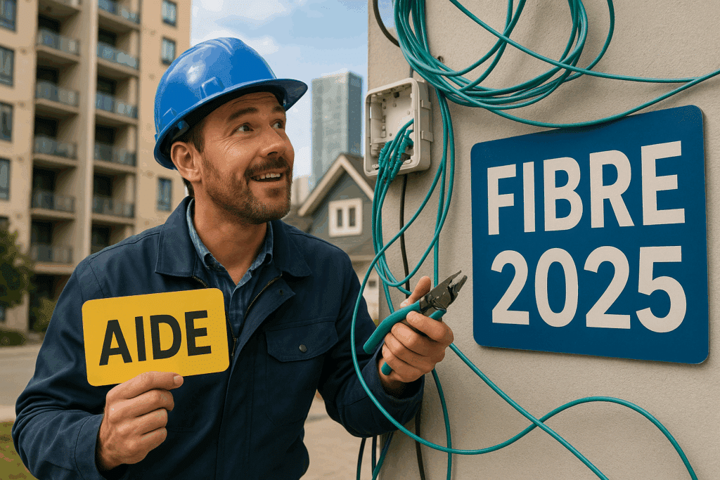 Installation fibre 2025 : une aide inédite pour les particuliers et les petites entreprises