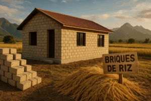 Maisons en briques de riz : comment ce déchet agricole séduit les architectes de l’Asie centrale