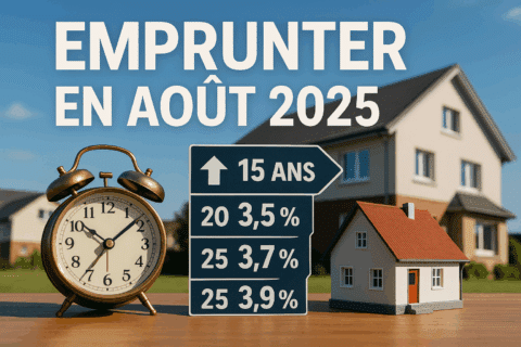 Emprunter en août 2025 : les taux à connaître pour 15, 20 et 25 ans