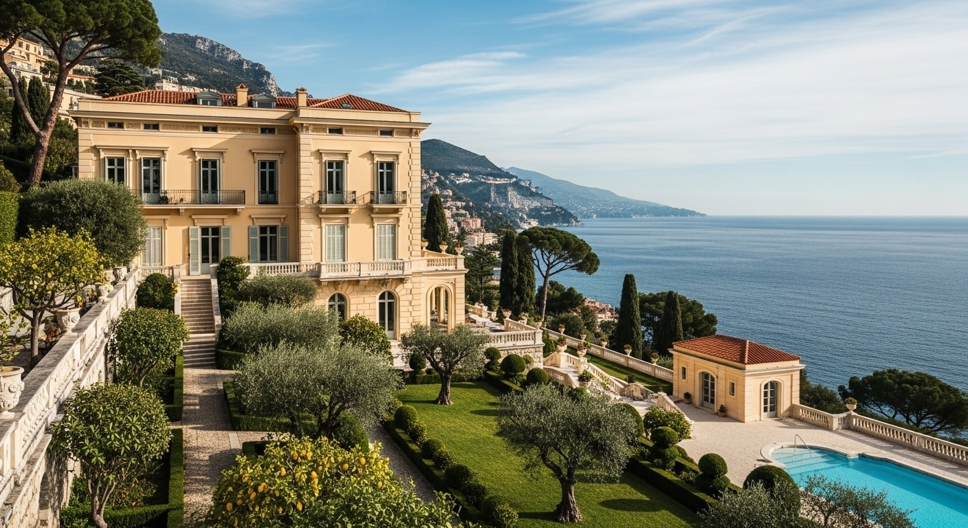 Un palais du XIXe siècle à vendre pour 48 M€ face à la Méditerranée