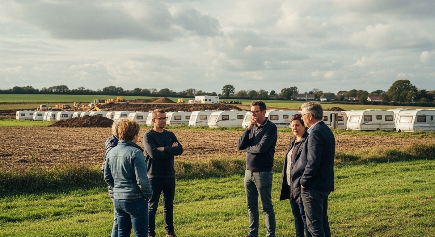 Nord : un terrain agricole transformé en lotissement illégal, les riverains s’indignent