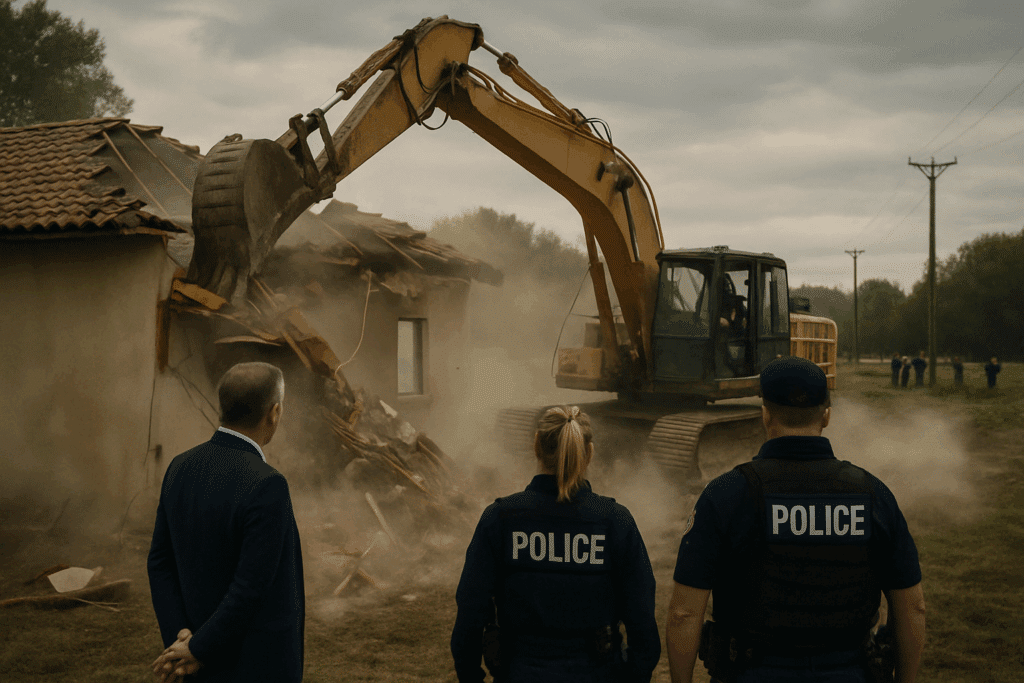 « Il l’a construite illégalement » : sa maison rasée sous les pelleteuses, 20 000€ de frais à sa charge