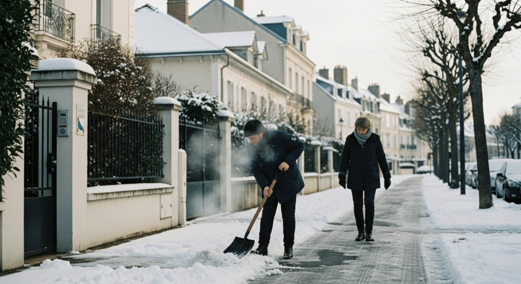 Faut-il déneiger le trottoir devant sa maison ? Ce que la loi impose en 2026