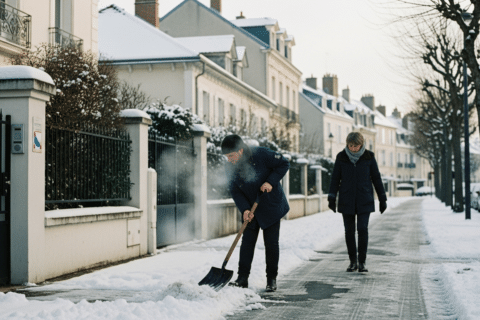 Faut-il déneiger le trottoir devant sa maison ? Ce que la loi impose en 2026