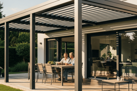 Pergola bioclimatique : véritable levier de valorisation immobilière
