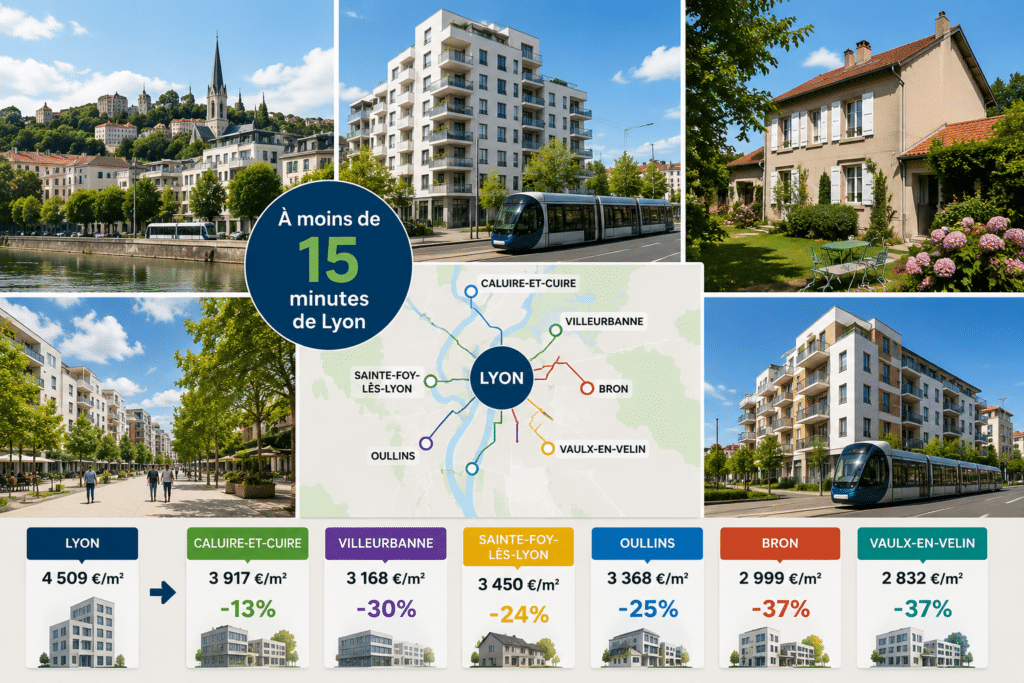Lyon devient trop chère ? Ces communes voisines offrent jusqu'à 40 % de surface en plus