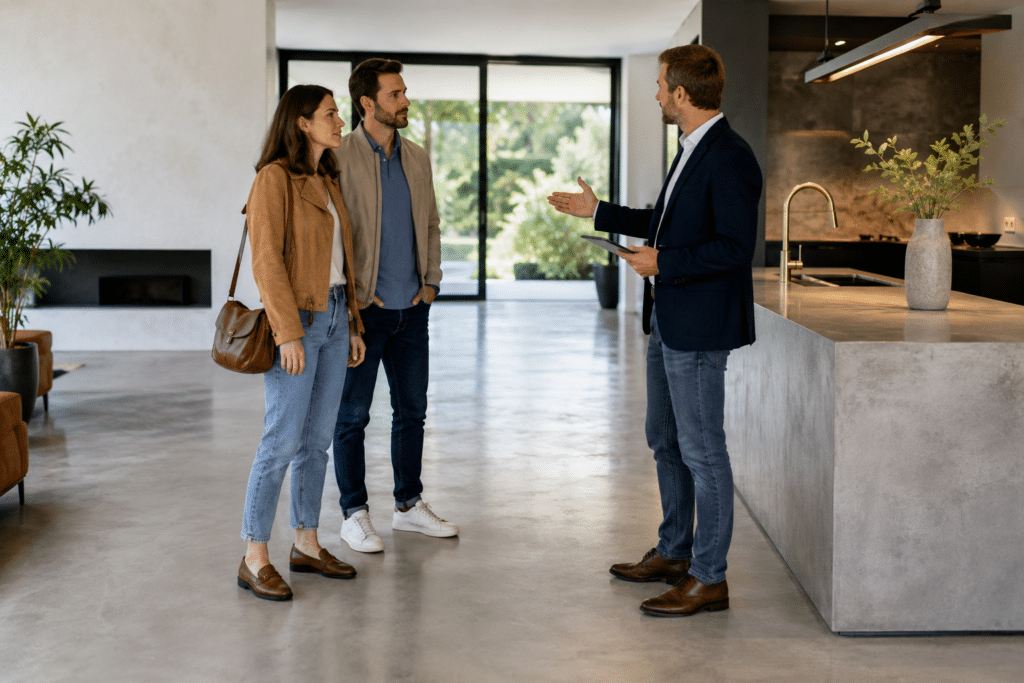 Béton ciré : véritable plus-value lors d’une estimation immobilière 