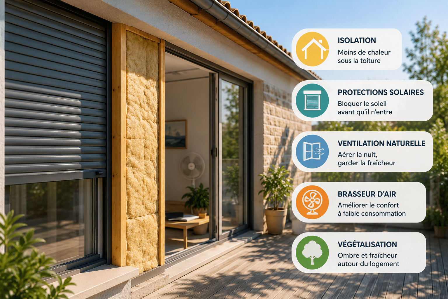 Isolation, volets, ventilation : les travaux les plus efficaces contre les fortes chaleurs