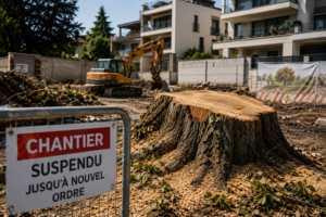 Un maire suspend un chantier après l’abattage d’un marronnier centenaire protégé