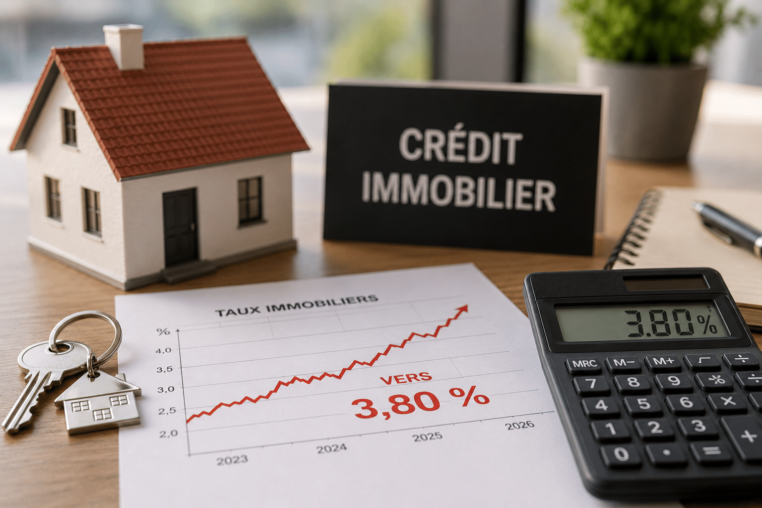 Crédit immobilier : pourquoi les taux pourraient atteindre 3,80 % dès la rentrée 2026