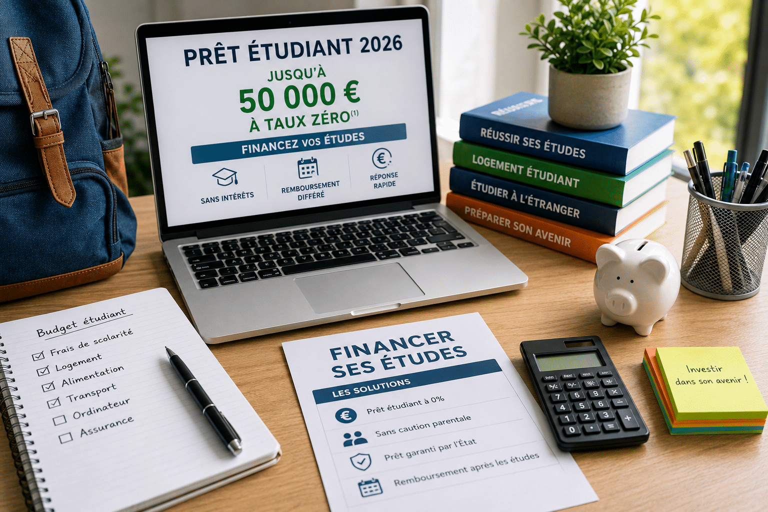 Jusqu’à 50 000 € sans intérêts : le comparatif des prêts étudiants en 2026