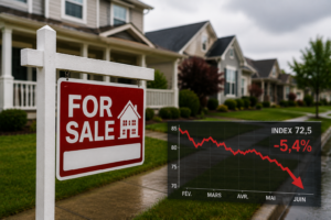Immobilier américain : les promesses de ventes chutent de 5,4 % en juin 2026
