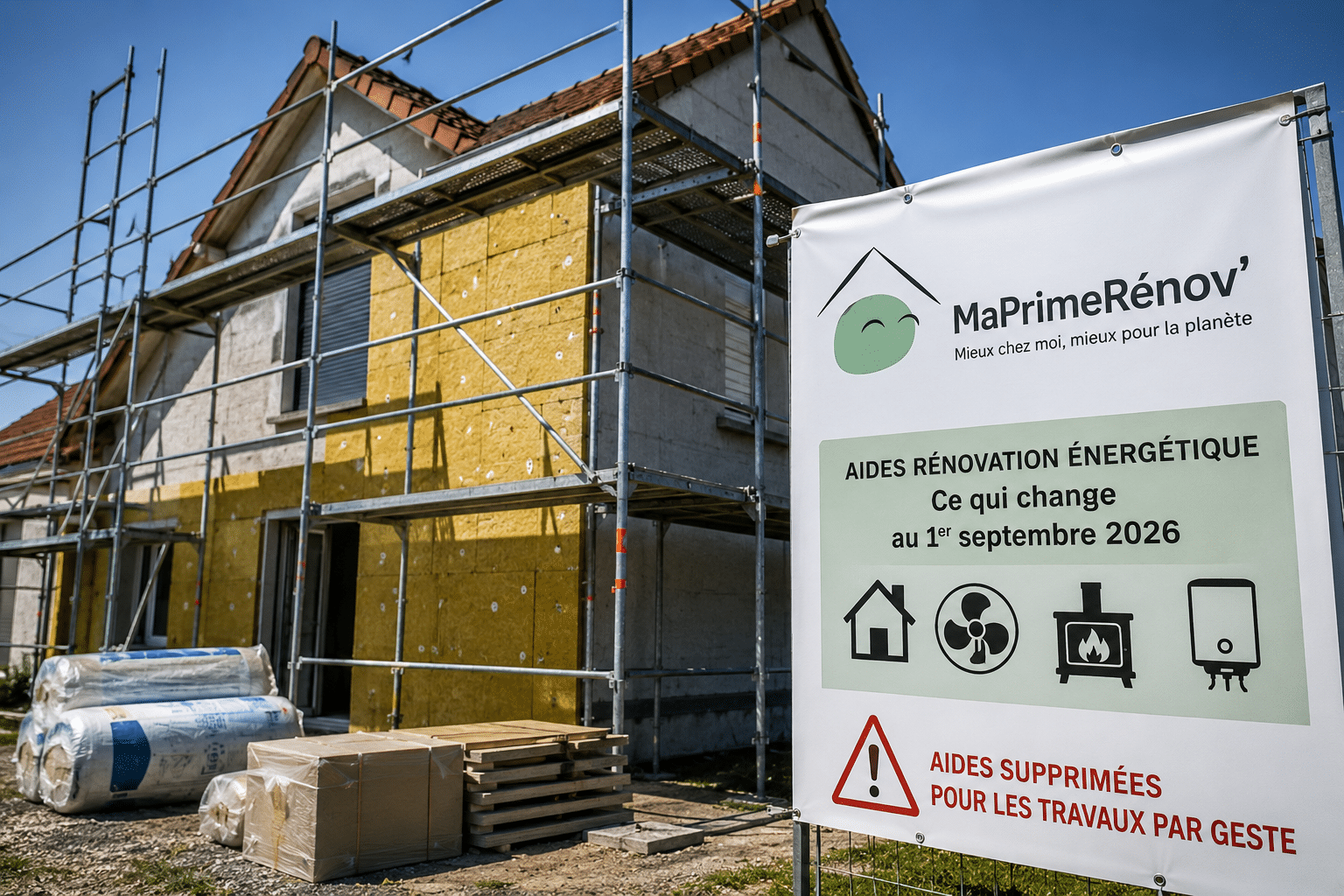 MaPrimeRénov' : ces travaux ne seront plus financés à partir du 1er septembre 2026