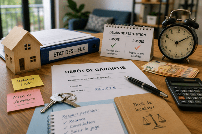 Dépôt de garantie : comment récupérer votre caution si le bailleur ne rembourse pas