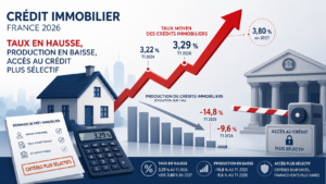 Crédit immobilier : les taux remontent et la production chute de 14,8 %