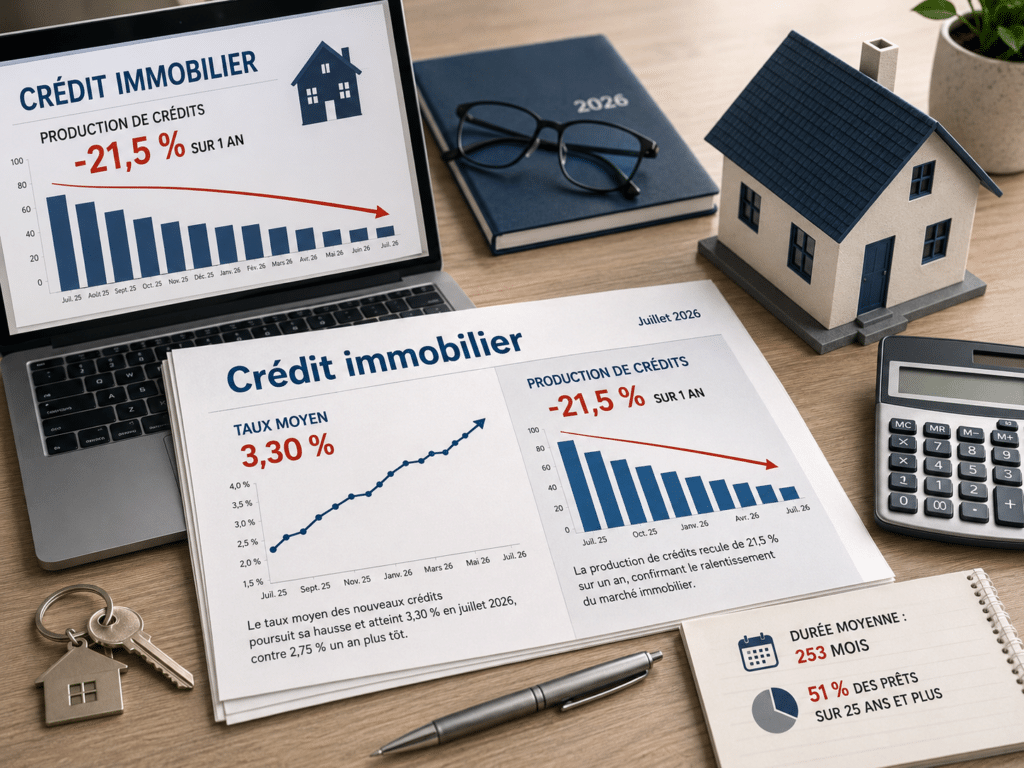 Crédit immobilier : taux à 3,30 %, prêts en baisse… le marché décroche