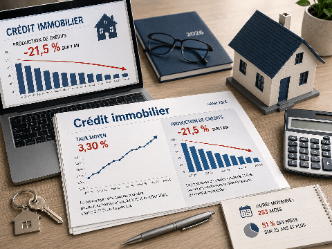Crédit immobilier : taux à 3,30 %, prêts en baisse… le marché décroche
