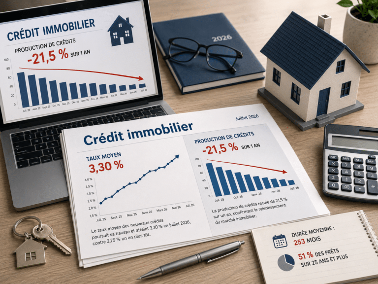 Crédit immobilier : taux à 3,30 %, prêts en baisse… le marché décroche