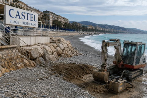 Travaux sans autorisation à Nice : cette plage privée poursuivie pour pollution du littoral