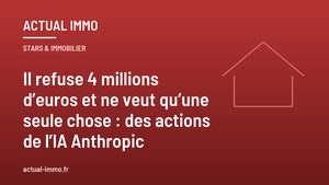 Il refuse 4 millions d’euros et ne veut qu’une seule chose : des actions de l’IA Anthropic